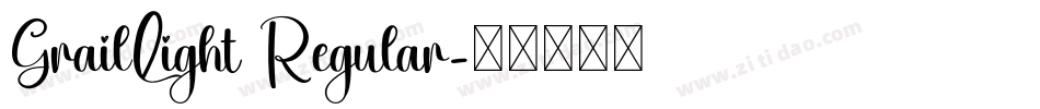 GrailLight Regular字体转换